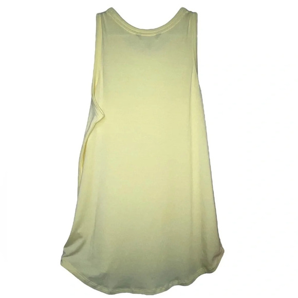 Athleta Yellow Tank Top Women’s Size Medium Hi Low Workout Activewear - Picture 2 of 5